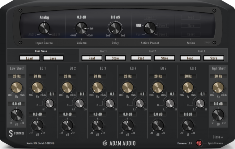 ADAM Audio - S Control Remote Software For S Series Studio Monitors