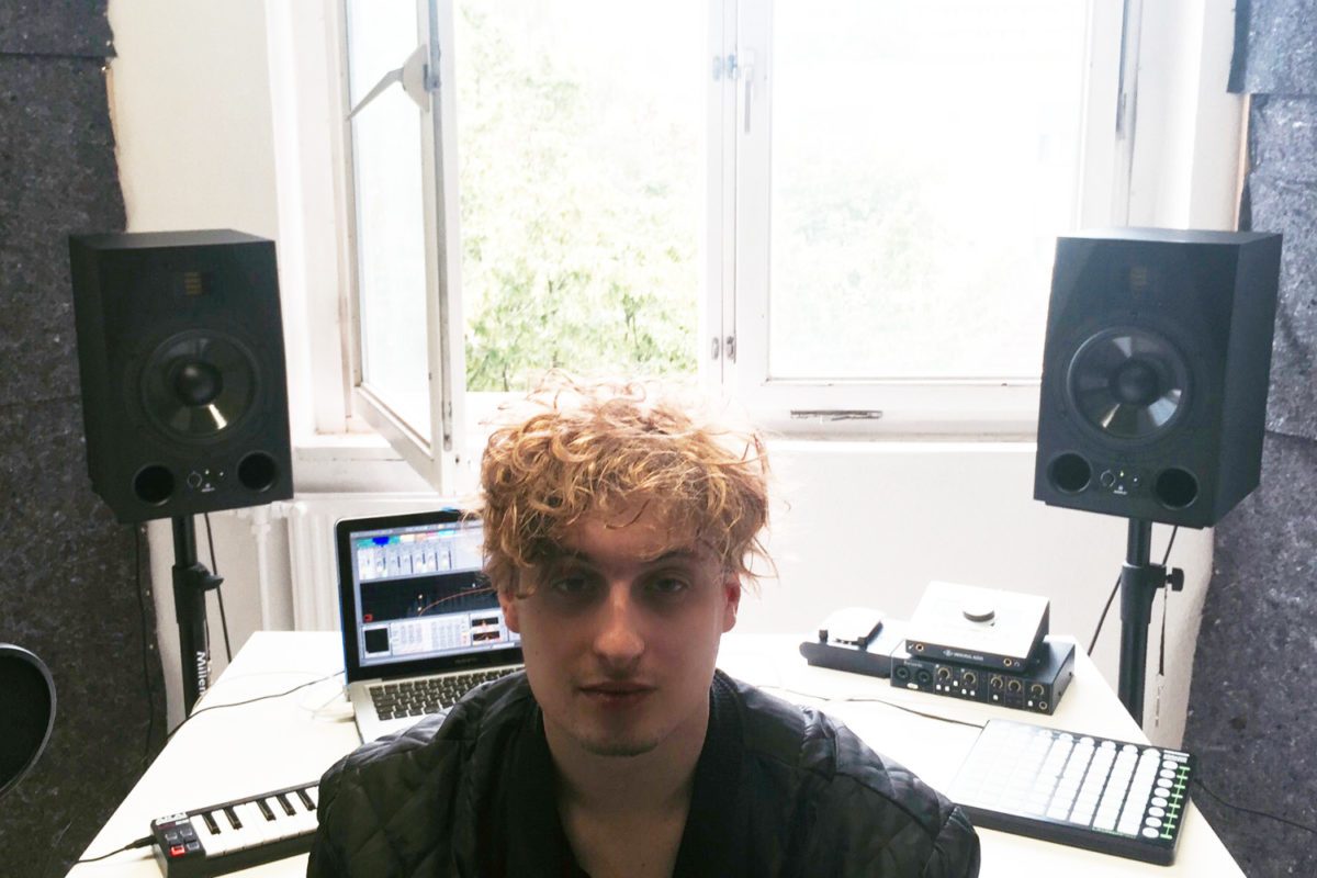 Philipp Albinger with ADAM Audio A8X studio monitors