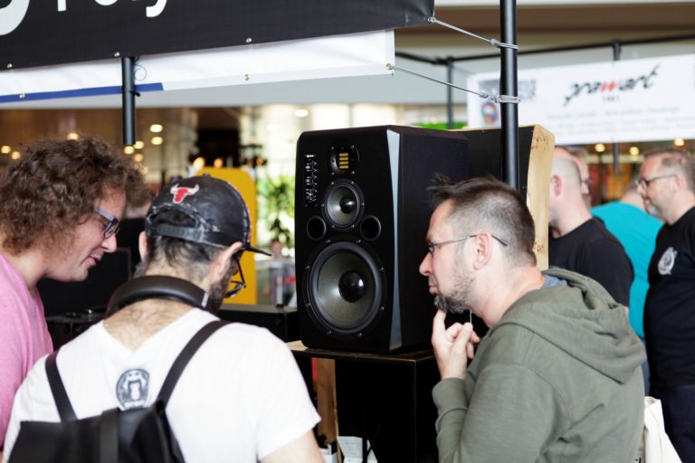 ADAM Audio S3X-V studio monitors at the Superbooth 2018 in Berlin