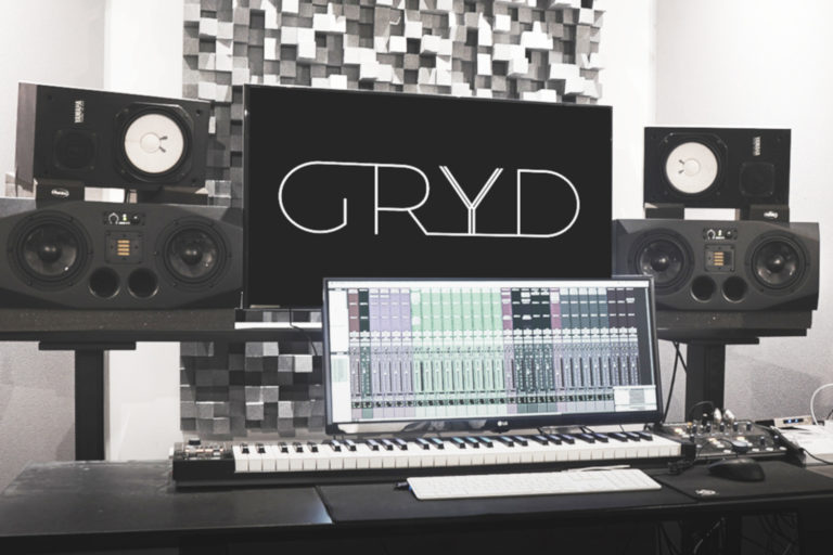 GRYD Studio with ADAM Audio S3X-H studio monitors